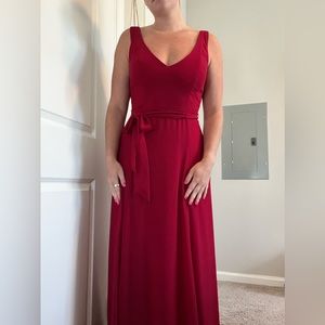 Bill Levkoff Bridesmaids Dress - Cranberry Size 10